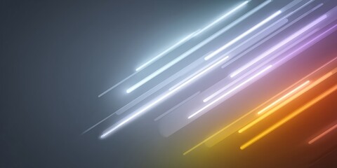 Abstract digital illustration featuring vibrant streaks of light in various colors, creating a dynamic and energetic visual effect against a dark background