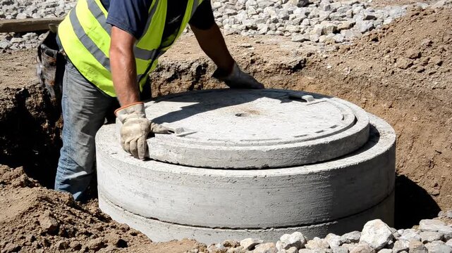 Installing a Concrete Manhole Cover: Essential Utility Infrastructure