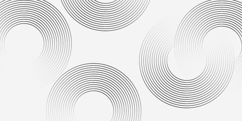 abstract black white stripe line. geometric circle texture background. futuristic technology. retro styled concept.