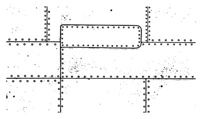 Industrial metal plate background with rivets and steel texture details