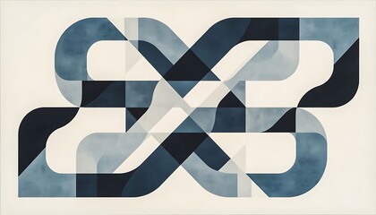 blue ribbon on white background