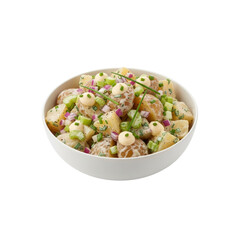 Potato salad with celery and red onion