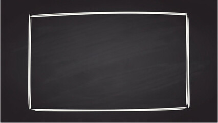 A blackboard with a white frame stands alone against a dark background. © Stock Image Zone