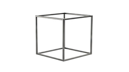 Minimalist metal cube frame