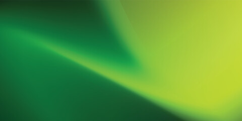 Geometric 3D abstract green mesh waves on dark background vector illustration.
