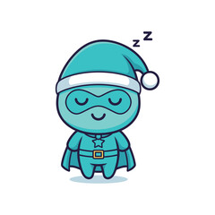 Obraz premium Sleeping Ninja Character Illustration