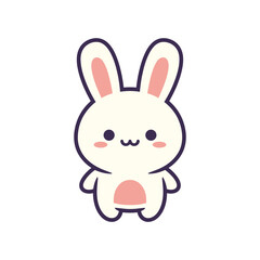 Obraz premium Adorable Cartoon Bunny Illustration
