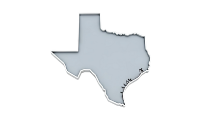 3D Map of Texas