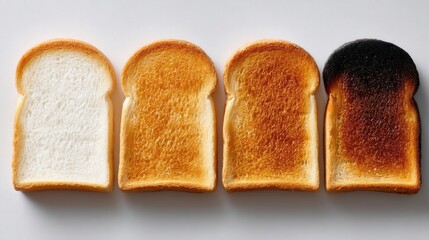 Bread Toasting Stages Progression