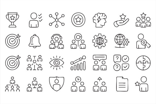 Social Like Comment and Review Icons for Digital Platforms