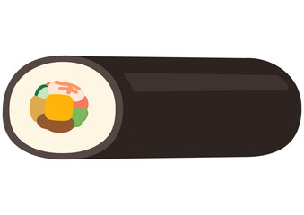 かわいい節分の恵方巻きイラスト