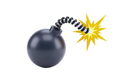 Exploding Bomb with Fuse