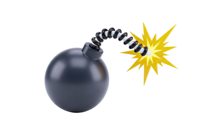 Exploding Bomb with Fuse