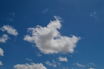 white clouds in the blue sky nature cloudy weather