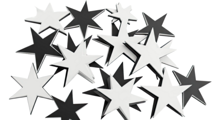 Scattered Black and White Stars