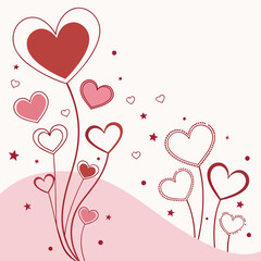 valentine day various heart shapes creating a dreamy romantic atmosphere