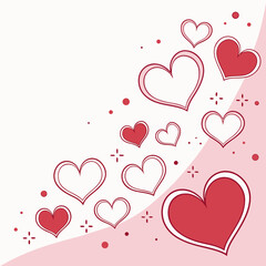 valentine day various heart shapes creating a dreamy romantic atmosphere