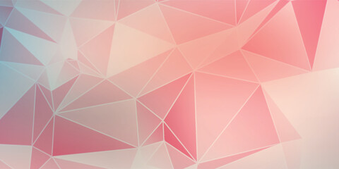 Obraz premium Abstract Geometric Teal Mosaic With Triangles And Gradient Background For Modern Design And Tech Projects