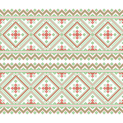 Traditional Knit Sweater Pattern Vector, Seamless Design in Pastel Ice Cream Colors for Fashion and Textile