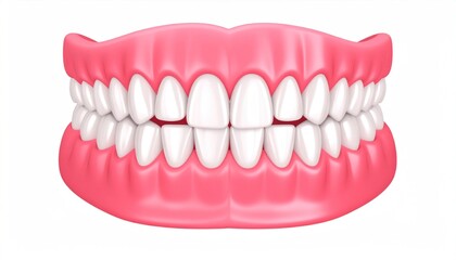 Obraz premium Dentures Set on White.