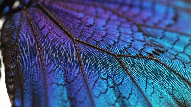 Closeup of a butterfly wing