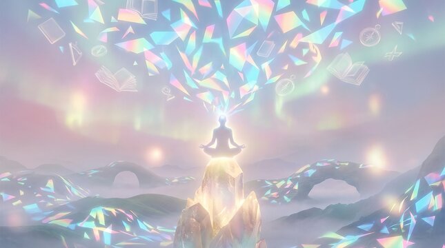 A surreal artistic interpretation of Idealism, exploring complex philosophical themes and reality.