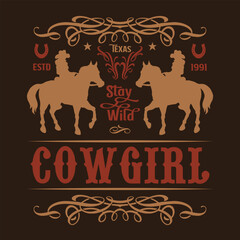 Stay wild cowgirl design