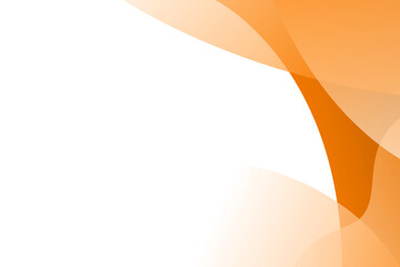 Orange curve abstract background with white space for text and message. template design. vector illustration	