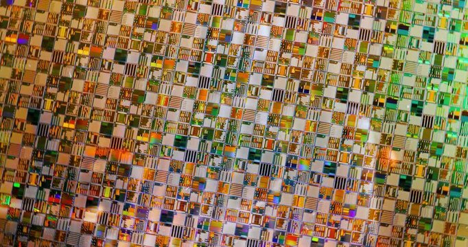 Silicon semiconductor wafer close-up. In electronics, a wafer also called a slice or substrate is a thin slice of semiconductor, a crystalline silicon, used for the fabrication of integrated circuits