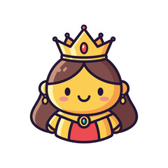 Cute Cartoon Princess Illustration