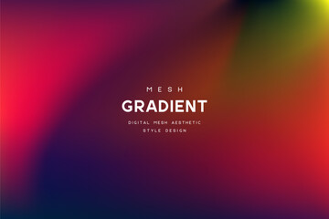 Abstract rainbow mesh gradient background with vibrant colorful light effects. Modern vector illustration for futuristic web design, tech banners and creative minimal posters.