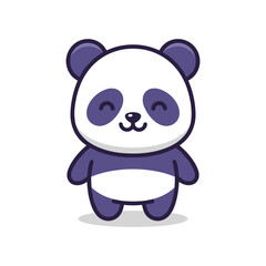 Naklejka premium Adorable Cartoon Panda Bear Illustration