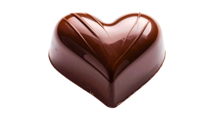 Delicious chocolate heart, perfect for gifting or indulging. Ideal for Valentine's Day or romantic occasions.