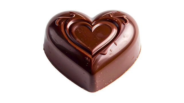 Delicious chocolate heart, perfect for gifting or indulging. Ideal for Valentine's Day or romantic occasions.