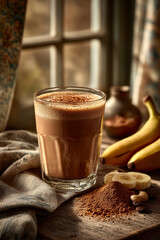 Creamy Chocolate Banana Bliss mocktail