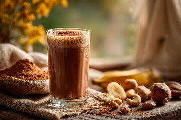 Creamy Chocolate Banana Bliss mocktail