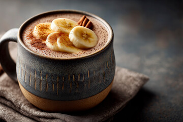 Creamy Chocolate Banana Bliss mocktail