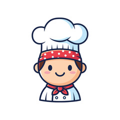 Obraz premium Cartoon Chef Character Illustration