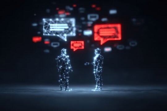 strategic dialogue system where organizations ask questions and answer through talk as intelligence guides advice support and marketing alignment