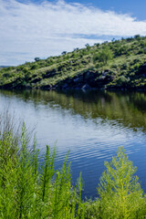 Paysage lacustre en Namibie