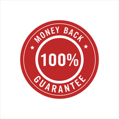 Obraz premium Money Back Guarantee Logo Emblem Vector