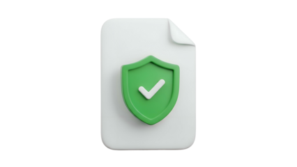 Green Shield with Checkmark Icon.