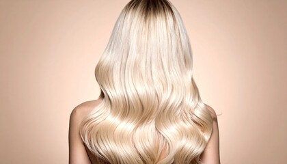 Fototapeta premium Blonde wavy hair.