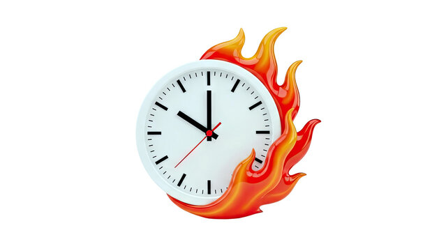 Clock on Fire