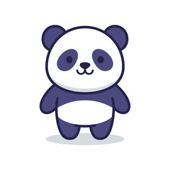Naklejka premium Adorable Cartoon Panda Illustration