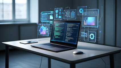 Advanced technology interface on a modern workstation