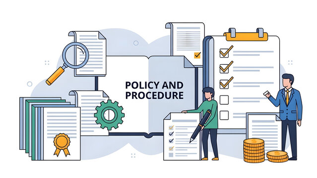 Organized corporate policy and procedure management system