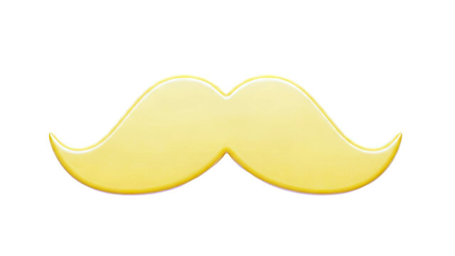 Yellow Mustache Shape