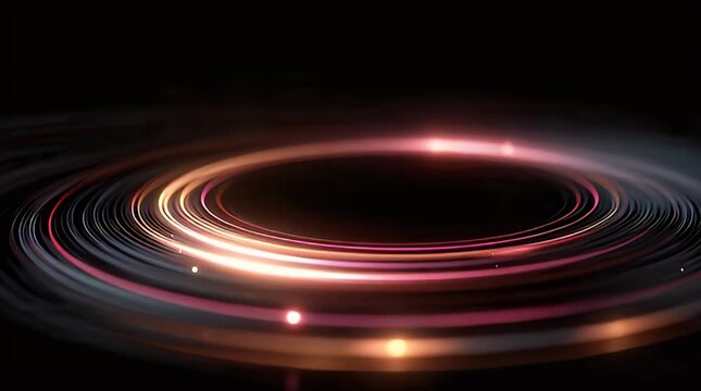 Circular Soundwave Ring with Smooth Rhythmic Motion