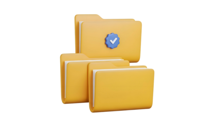 Three Yellow Envelopes with Seal.